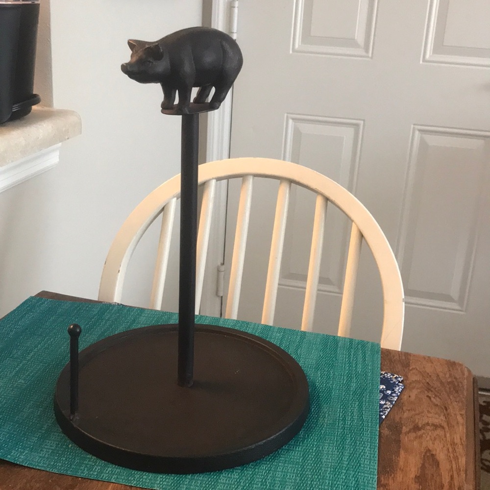 SOLD***Farmhouse Paper Towel Holder